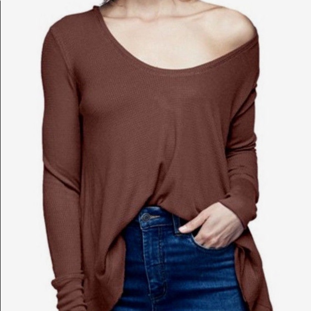 Free People We The Free Malibu Thermal Pullover M